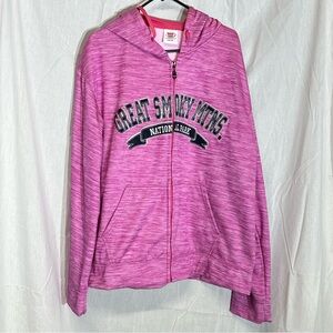 Women's Pink Zip-Up Hoodie